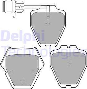 Delphi LP1633 - Тормозные колодки, дисковые, комплект avtokuzovplus.com.ua