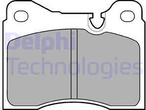 Delphi LP164 - Тормозные колодки, дисковые, комплект autodnr.net