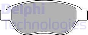 Delphi LP1653 - Тормозные колодки, дисковые, комплект avtokuzovplus.com.ua