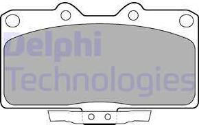 Delphi LP1662 - Тормозные колодки, дисковые, комплект avtokuzovplus.com.ua