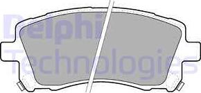 Delphi LP1663 - Гальмівні колодки, дискові гальма autocars.com.ua
