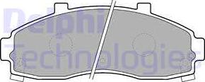 Delphi LP1664 - Гальмівні колодки, дискові гальма autocars.com.ua