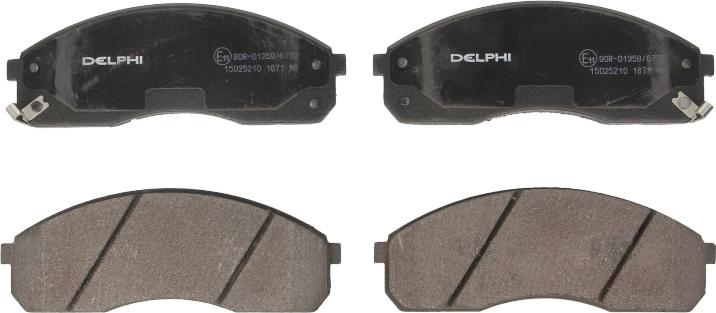 Delphi LP1671 - Гальмівні колодки, дискові гальма autocars.com.ua