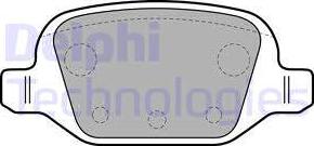 Delphi LP1678 - Гальмівні колодки, дискові гальма autocars.com.ua