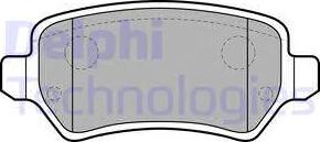 Delphi LP1681 - Тормозные колодки, дисковые, комплект autodnr.net