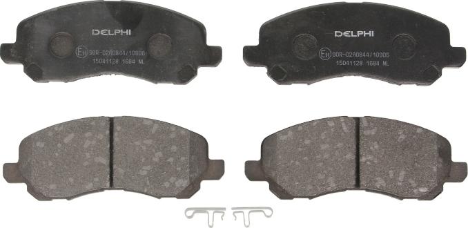 Delphi LP1684 - Гальмівні колодки, дискові гальма autocars.com.ua