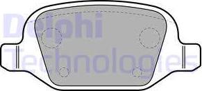 Delphi LP1685-18B1 - Гальмівні колодки, дискові гальма autocars.com.ua