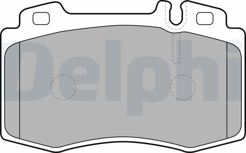 Delphi LP1688-17B1 - Тормозные колодки, дисковые, комплект autodnr.net