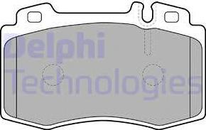 Delphi LP1688 - Комплект гальмівних колодок autocars.com.ua