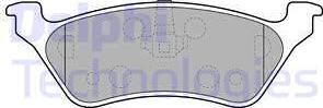 Delphi LP1694 - Гальмівні колодки, дискові гальма autocars.com.ua