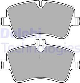 Delphi LP1696-18B1 - Тормозные колодки, дисковые, комплект avtokuzovplus.com.ua