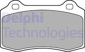 Delphi LP1700-18B1 - Гальмівні колодки, дискові гальма autocars.com.ua