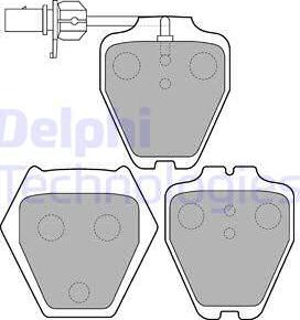 Delphi LP1703 - Гальмівні колодки, дискові гальма autocars.com.ua