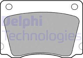 Delphi LP17-18B1 - Тормозные колодки, дисковые, комплект autodnr.net