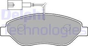 Delphi LP1720 - Тормозные колодки, дисковые, комплект autodnr.net