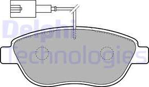 Delphi LP1721-18B1 - Тормозные колодки, дисковые, комплект autodnr.net