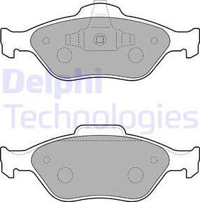 Delphi LP1729 - Гальмівні колодки, дискові гальма autocars.com.ua