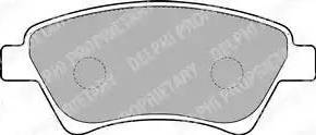 Delphi LP1730 - Тормозные колодки, дисковые, комплект autodnr.net