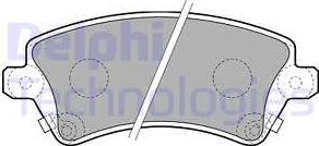 Delphi LP1737 - Тормозные колодки, дисковые, комплект autodnr.net