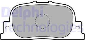 Delphi LP1740-18B1 - Гальмівні колодки, дискові гальма autocars.com.ua