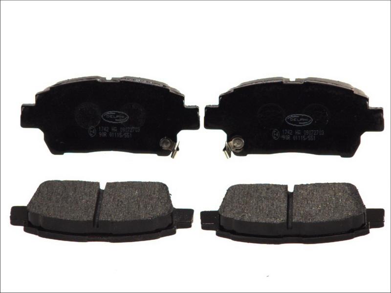 Delphi LP1742 - Гальмівні колодки, дискові гальма autocars.com.ua