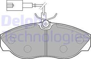 Delphi LP1748 - Тормозные колодки, дисковые, комплект avtokuzovplus.com.ua