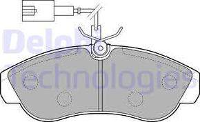 Delphi LP1749 - Тормозные колодки, дисковые, комплект autodnr.net