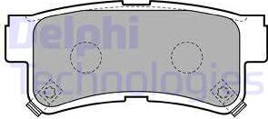 Delphi LP1765 - Гальмівні колодки, дискові гальма autocars.com.ua