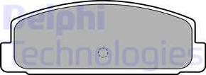 Delphi LP1766 - Тормозные колодки, дисковые, комплект autodnr.net