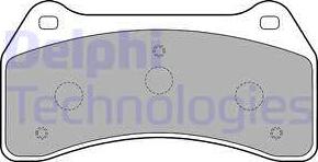 Delphi LP1770 - Гальмівні колодки, дискові гальма autocars.com.ua