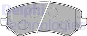 Delphi LP1773 - Тормозные колодки, дисковые, комплект autodnr.net