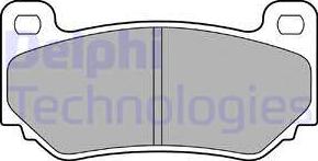 Delphi LP1774 - Тормозные колодки, дисковые, комплект autodnr.net