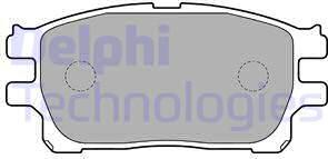 Delphi LP1784 - Тормозные колодки, дисковые, комплект avtokuzovplus.com.ua