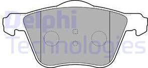 Delphi LP1787 - Гальмівні колодки, дискові гальма autocars.com.ua