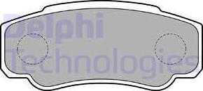 Delphi LP1790 - Гальмівні колодки, дискові гальма autocars.com.ua