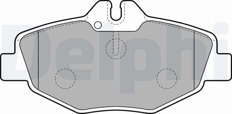 Delphi LP1791-17B1 - Тормозные колодки, дисковые, комплект autodnr.net