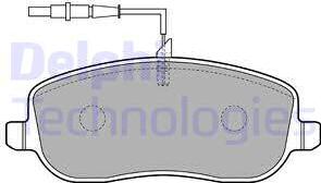 Delphi LP1792 - Тормозные колодки, дисковые, комплект avtokuzovplus.com.ua