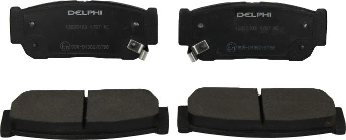 Delphi LP1797 - Гальмівні колодки, дискові гальма autocars.com.ua
