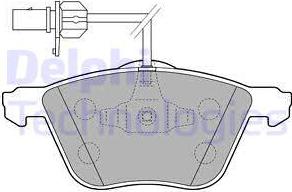 Delphi LP1801-18B1 - Тормозные колодки, дисковые, комплект avtokuzovplus.com.ua