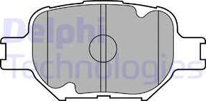 Delphi LP1804 - Гальмівні колодки, дискові гальма autocars.com.ua