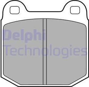 Delphi LP1814 - Гальмівні колодки, дискові гальма autocars.com.ua