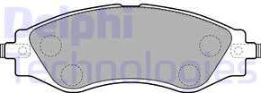 Delphi LP1816 - Гальмівні колодки, дискові гальма autocars.com.ua