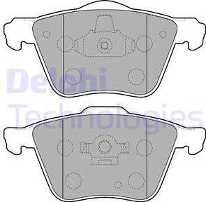 Delphi LP1821 - Тормозные колодки, дисковые, комплект autodnr.net