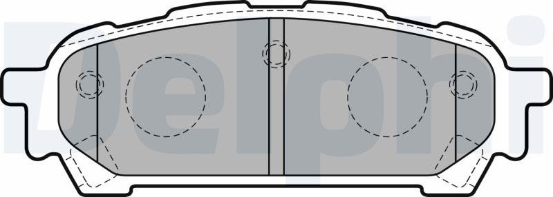 Delphi LP1822-18B1 - Тормозные колодки, дисковые, комплект autodnr.net