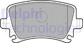 Delphi LP1824 - Тормозные колодки, дисковые, комплект avtokuzovplus.com.ua