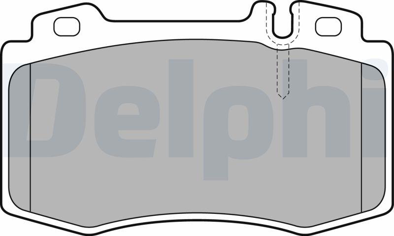 Delphi LP1828-17B1 - Тормозные колодки, дисковые, комплект autodnr.net