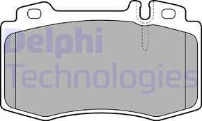 Delphi LP1828 - Гальмівні колодки, дискові гальма autocars.com.ua