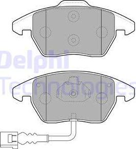 Delphi LP1837 - Гальмівні колодки, дискові гальма autocars.com.ua