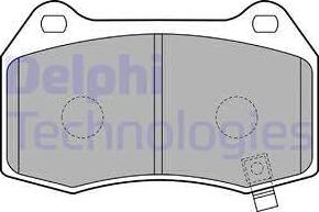Delphi LP1838 - Гальмівні колодки, дискові гальма autocars.com.ua