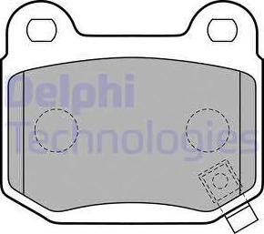 Delphi LP1839-18B1 - Тормозные колодки, дисковые, комплект avtokuzovplus.com.ua